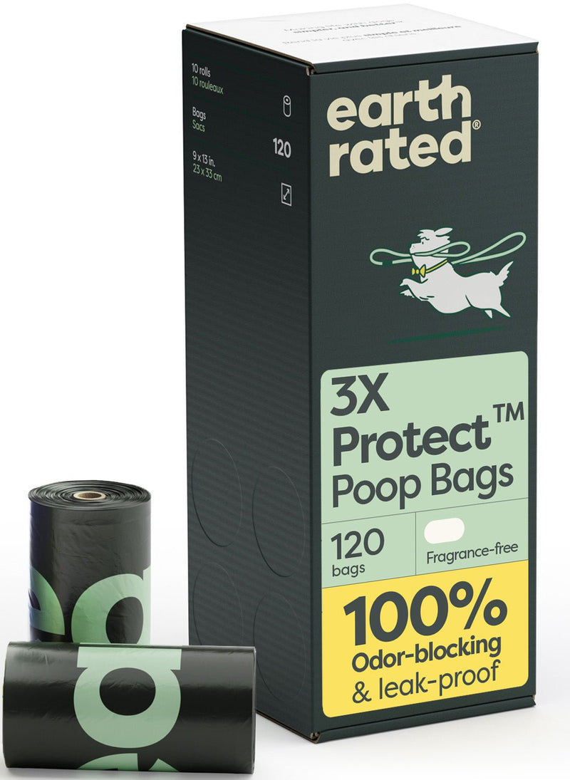 Odor-Blocking Dog Poop Bags Refill Rolls With 3X Protect Technology T6